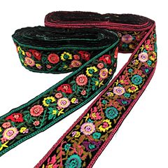 廠家直銷 新款條碼花邊 民族風刺繡花邊 歐美箱包服裝花邊輔料