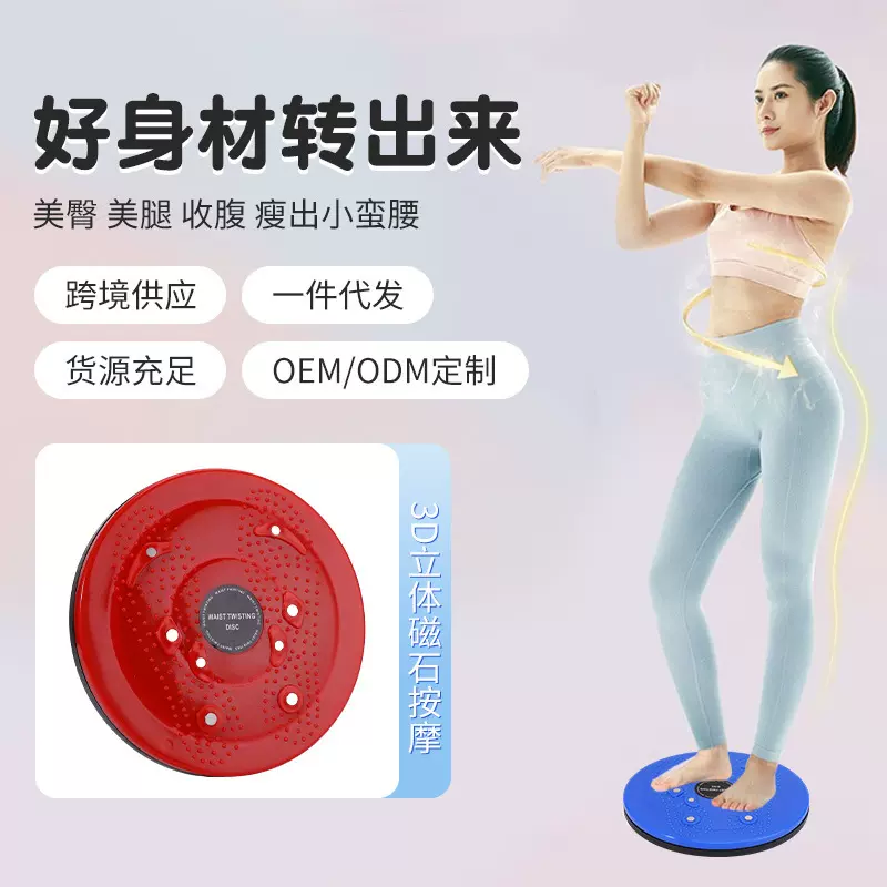 厂家供应健身器材家用磁石扭腰脚底按摩扭腰器多功能健腹器扭腰盘