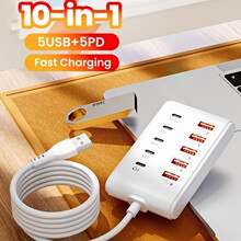 һ��ʮ�Uչ�]����D�����L��10��1�m��춳�늾�5USB5type-c�ڿ羳