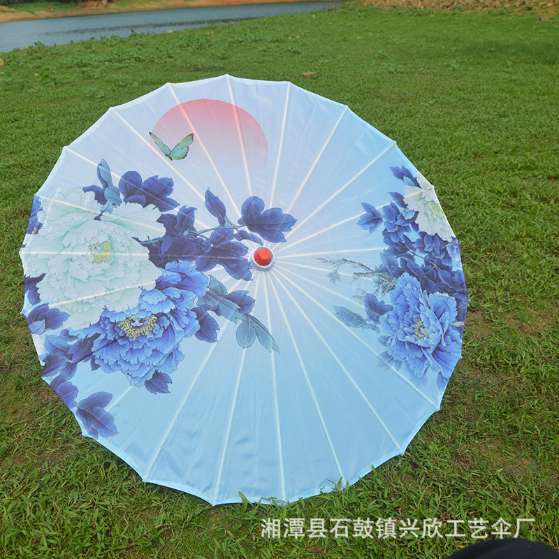 Paraguas de papel engrasado impermeable paraguas artesanal para niños paraguas decorativo antiguo accesorios de fotografía al aire libre impresión paraguas de baile al por mayor