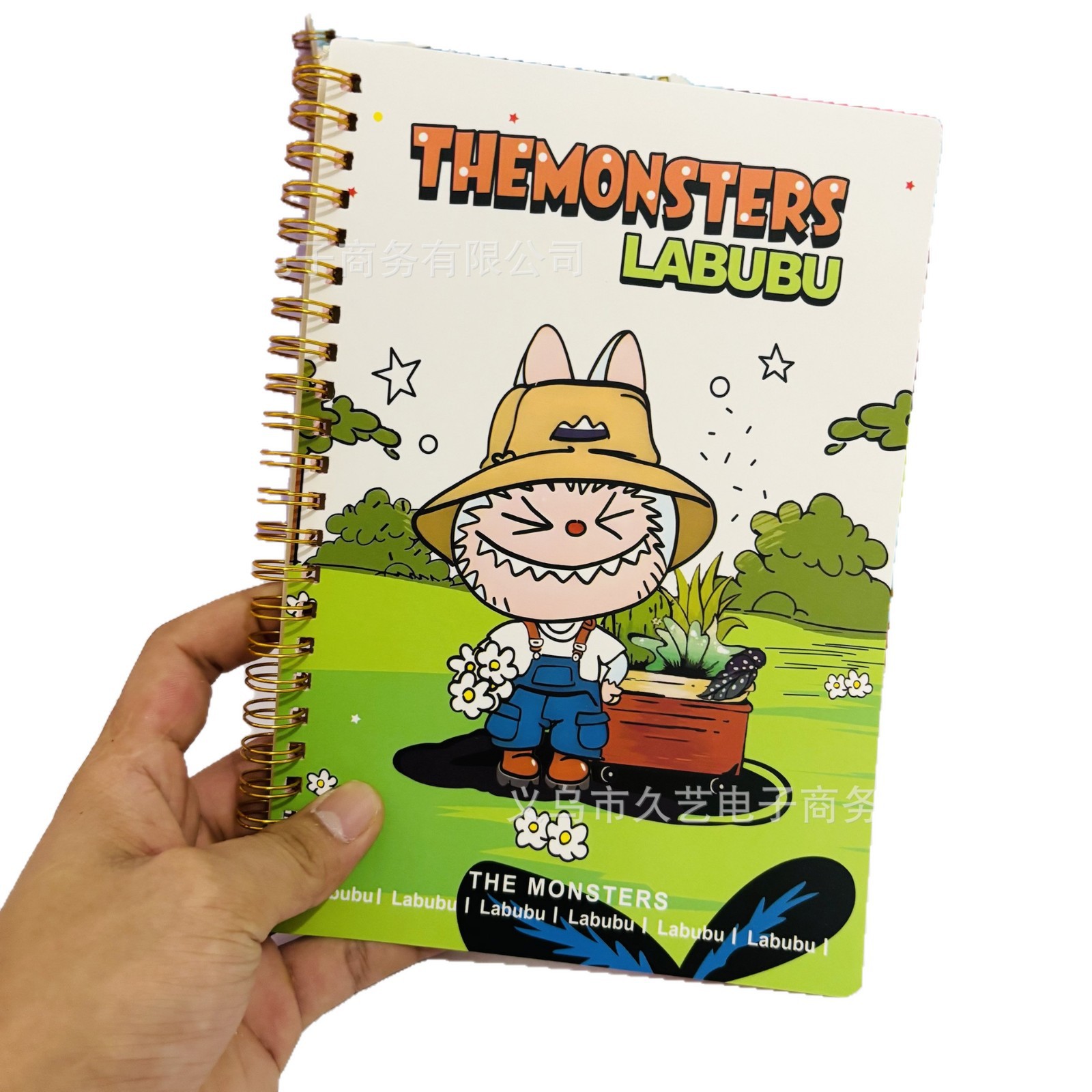 Labubu A5 bobina dibujos animados creativos estudiantes primarios de primavera especial cuaderno de tareas de viento