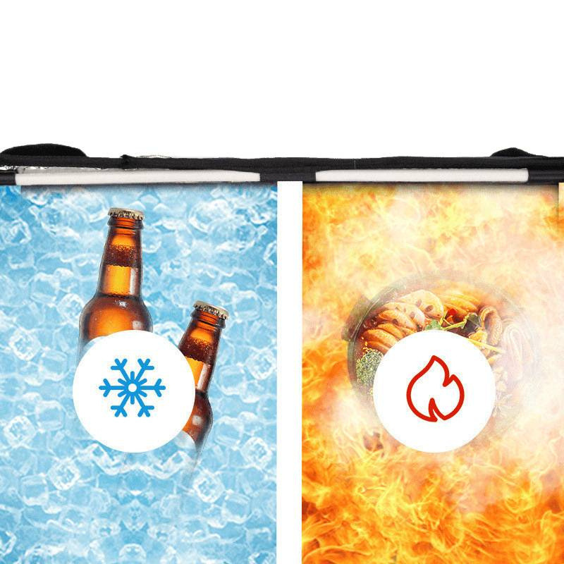 Meituan caja de comida para llevar caja de aislamiento negro caja de comida para llevar caja de aislamiento a prueba de agua gruesa caja de comida para llevar