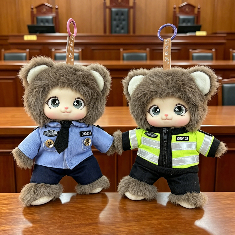 Police plush toy, vinyl police badge pendant, prosecutor, special police, traffic police bear doll, anti-drug campaign gift Police plush toy, vinyl police badge pendant, prosecutor, special police, traffic police bear doll, anti-drug campaign gift