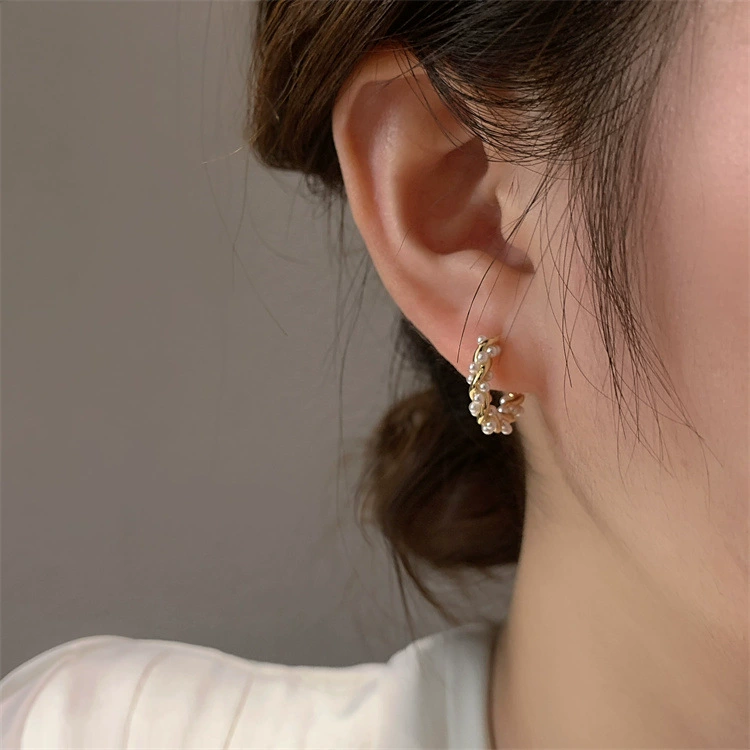 Дизайнерские серьги Small design от乾佳, серебро 925, корейский стиль, тренд сезона, коллекция 2022