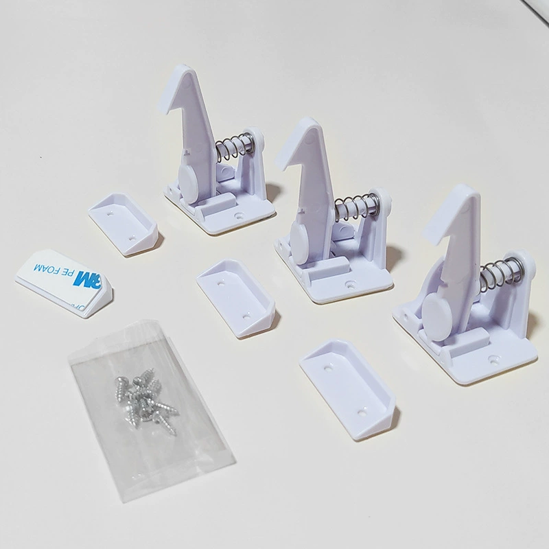 Производитель детей невидимый ящик замок ребенка пружинный замок замок многофункциональный детский анти-зажим ручной замок безопасности