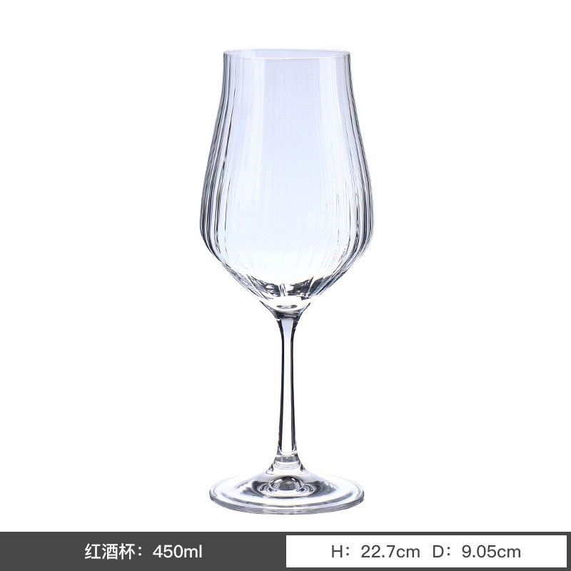 Checo puro original importación de cristal sin plomo taza de vino vino vino vino de champagne taza de cristal de alta calidad estrictamente elegido taza de cerveza comercial