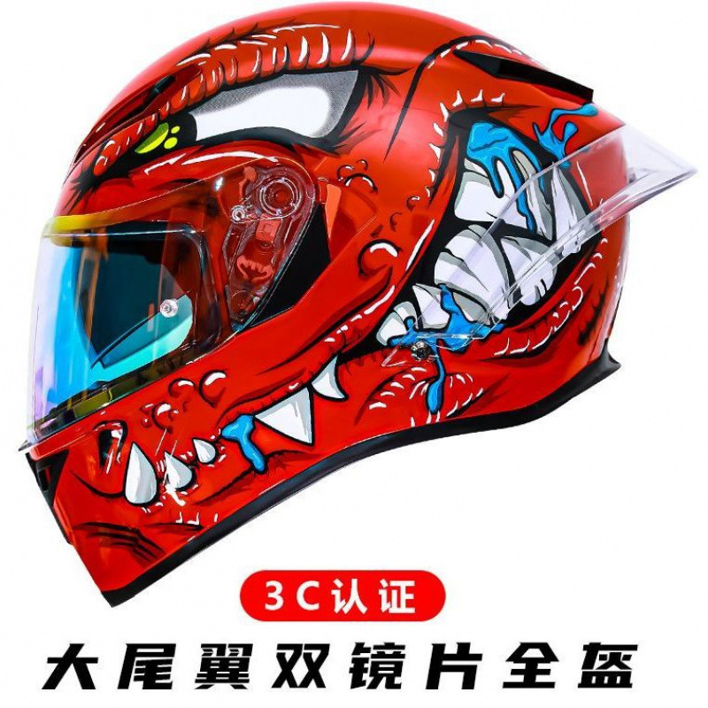 オートバイフルフェイスヘルメット 3c 認定オートバイヘルメットメンズオールシーズンカーボンファイバーキャップ 3c サイクリングヘルメット女性卸売|undefined