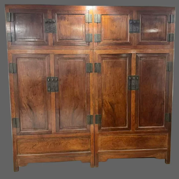 J97 Morning Yellow Rosewood Top Box Cabinet Pair (115*56*229)