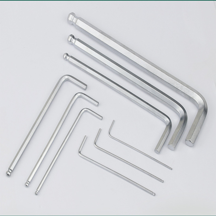 内六角扳手加长单支L型拐杖球头中长六角特长单个扳手