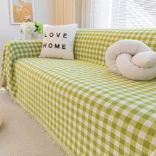 ins高级感沙发盖布夏季沙发巾防猫抓沙发套罩四季通用沙发毯