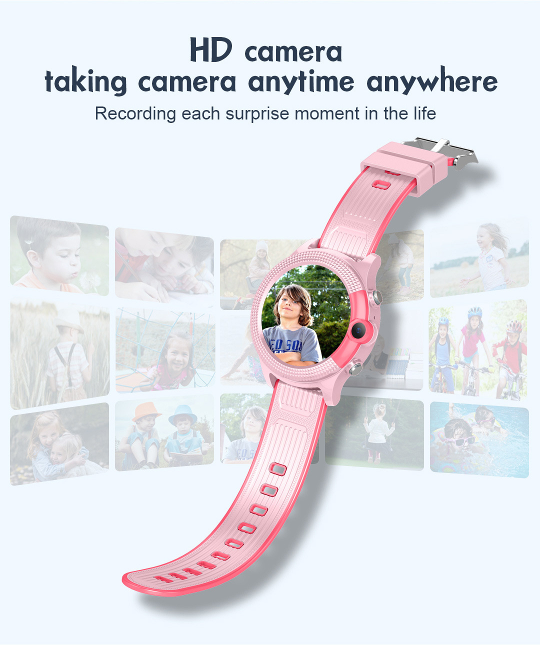 yuvarlak disk D36 çocuk telefonu akıllı saat 4G video GPS kamera su geçirmez yabancı dil çoklu dil_voghion.com