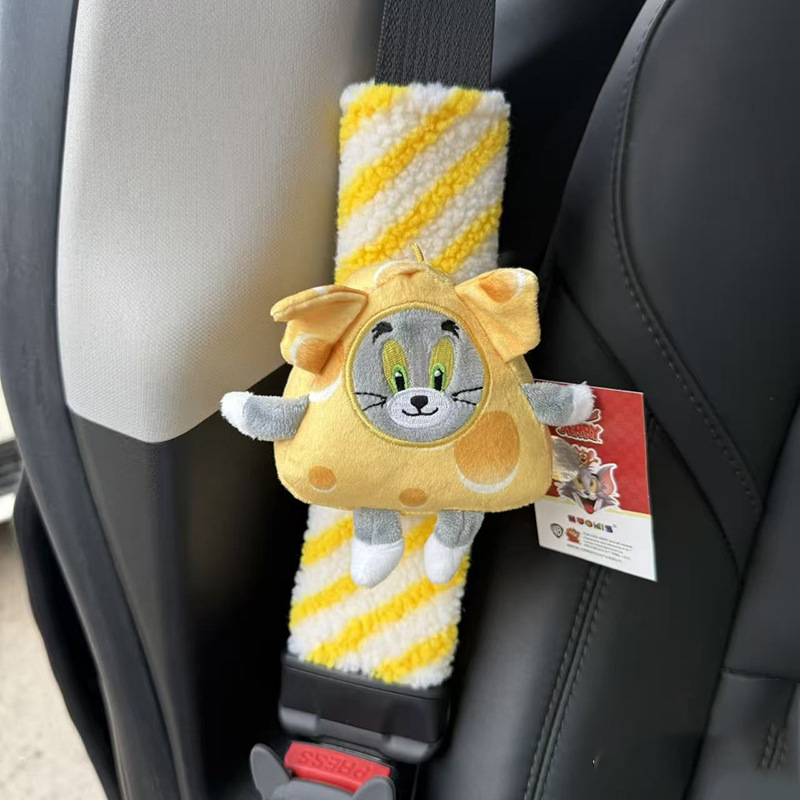 Protector de Hombro para Cinturón de Seguridad de Peluche para Auto