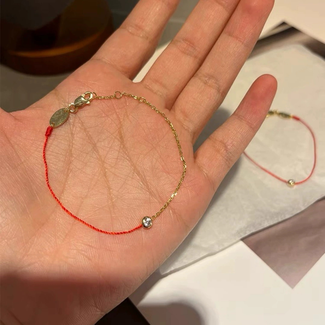 Красная верёвочная bracelet, кулон на день рождения, украшение для любимого, Франция, подарок на день рождения