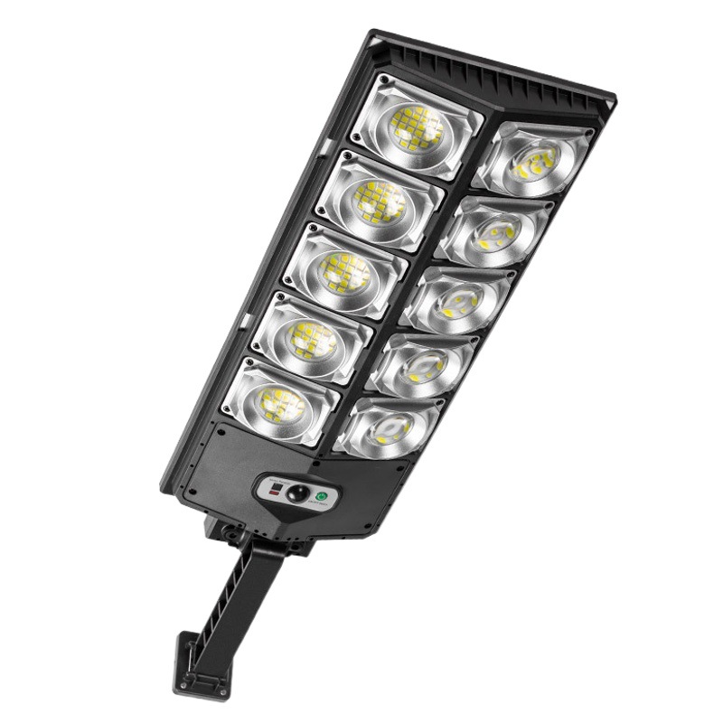 Transfronterizo nuevo LED luz fuerte lámpara de calle pequeña lámpara de calle de doble fila lámpara de jardín solar lámpara de calle de inducción iluminación al aire libre