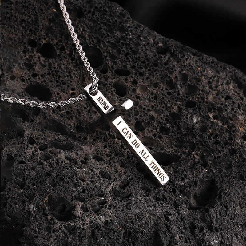 13g Weight 0.03µm-0.05µm Gold Plating Thickness PVD Coated Gold Plating Process 18K Real Gold Plated Plating Material 304 Stainless Steel Pendant Material Pendant Necklace Classification 304 Stainless Steel Chain Material Twisted Rope Chain Chain Type 1 Piece Quantity Holiday, Daily Occasion 304 Stainless Steel Material Cross Pattern Men's Gender Vacation, Simple Style Style Plating Craft Vacation Simple Style Cross 304 Stainless Steel Plating Men's Pendant Necklace Men Pendant Necklaces 12