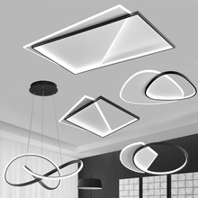 客厅灯现代简约家用客厅房间卧室餐厅北欧创意个性大气长方形灯具
