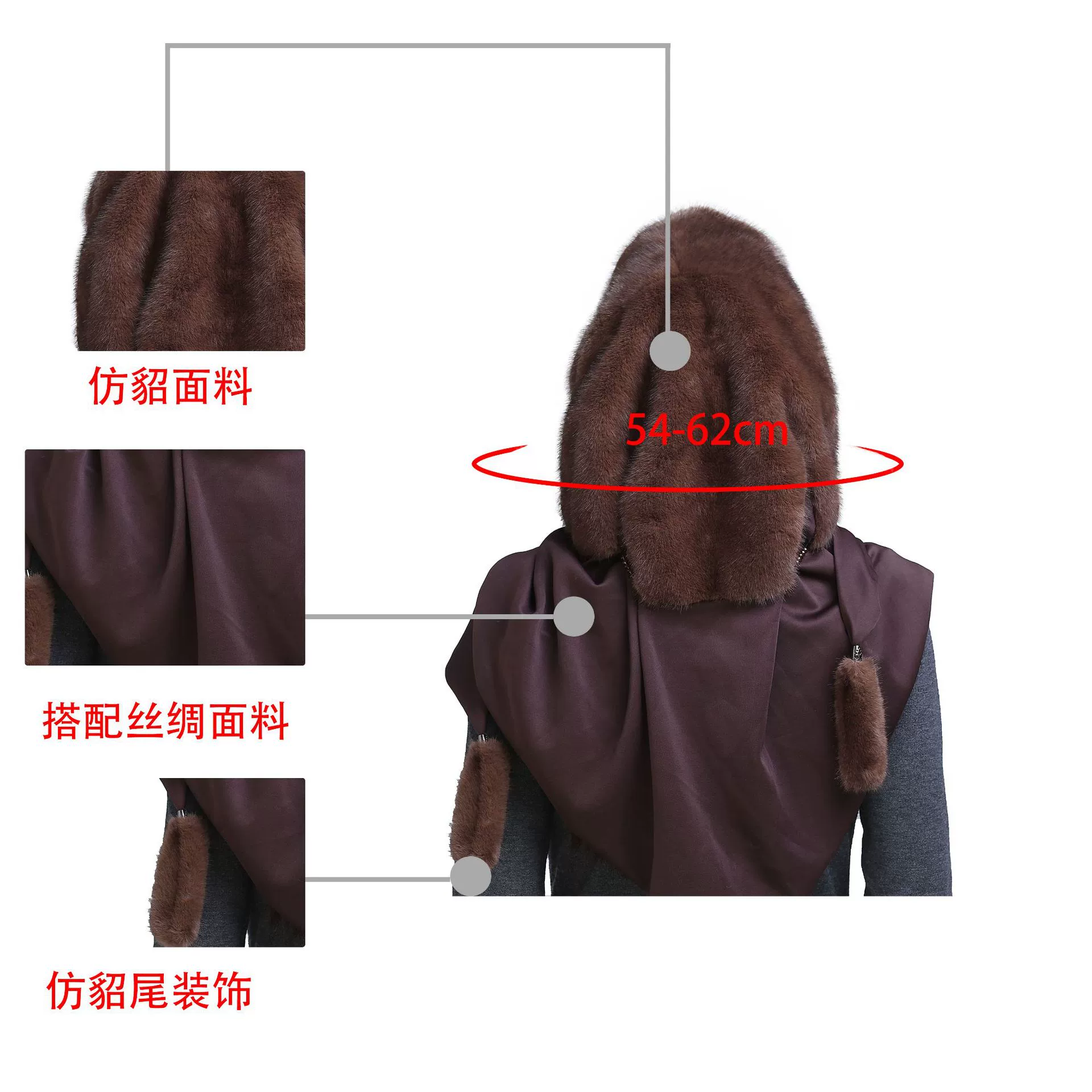 Hat, winter scarf, fashionable universal pendant, with neck protection