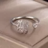 X1: Thank you single silver ring - other surnames to consult customer service