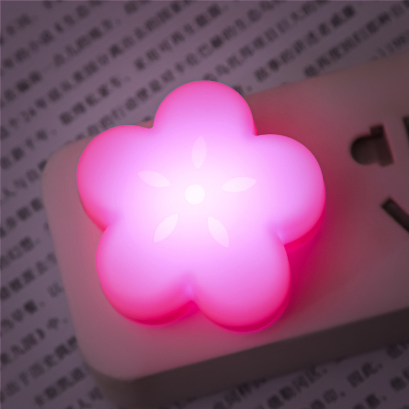 USB星星小夜灯led充电宝插电卧室宿舍床头台灯白暖蓝粉光灯跨境|undefined
