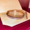 Golden bracelet, 16 size, pink gold
