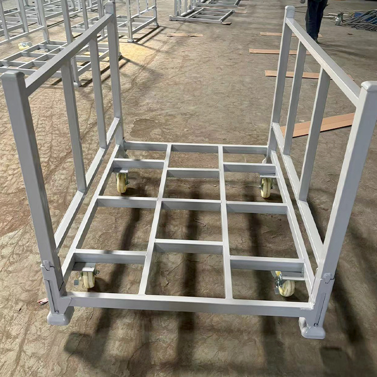 带轮布料货架 供应江苏面料卷布料货架 批发折叠仓储笼