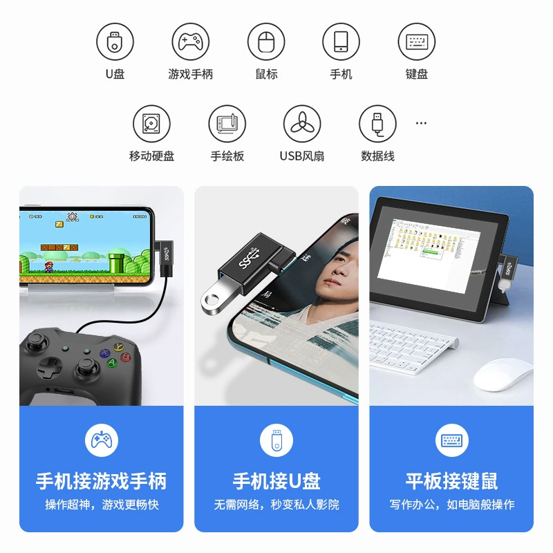 USB3.0 роторный Type-C разъем 90 градусов для компьютера/публичного применения, угловой поворотник, передача данных для мобильного телефона