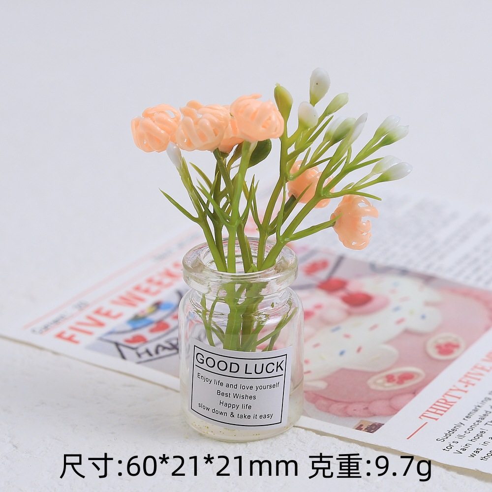 입체적인 야광 꽃병 - 대형 오렌지