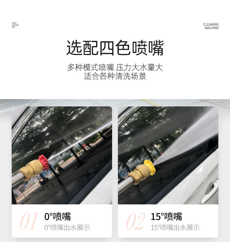 高压清洗机刷车工具