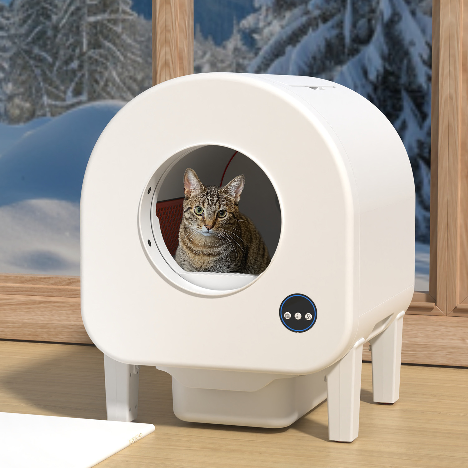Smart cat litter box automatic fast self-cleaning big cat toilet automatic APP remote control automatic cat litter box pet