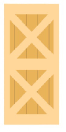 Double X 36*84inch 프레임 도어