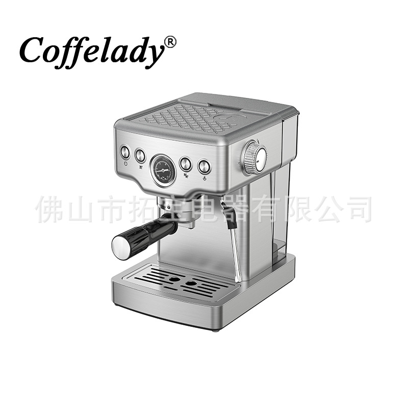 Coffelady 20bar semiautomático máquina de café espresso tipo bomba de burbuja de leche máquina de café doméstica de acero inoxidable