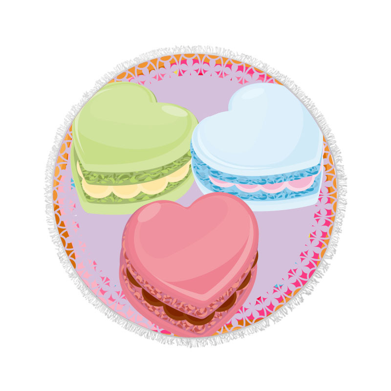 Flamingo microfibra de playa redonda Toalla de baño poliéster algodón impresión Toalla de playa absorbente Toalla de baño lote