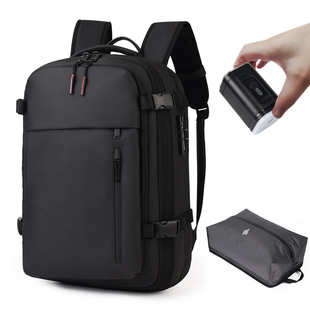 New Vacuum Backpack Foreign Trade Cross-border Large Capacity Compression Backpack Short-distance Travel with USB Travel Bag