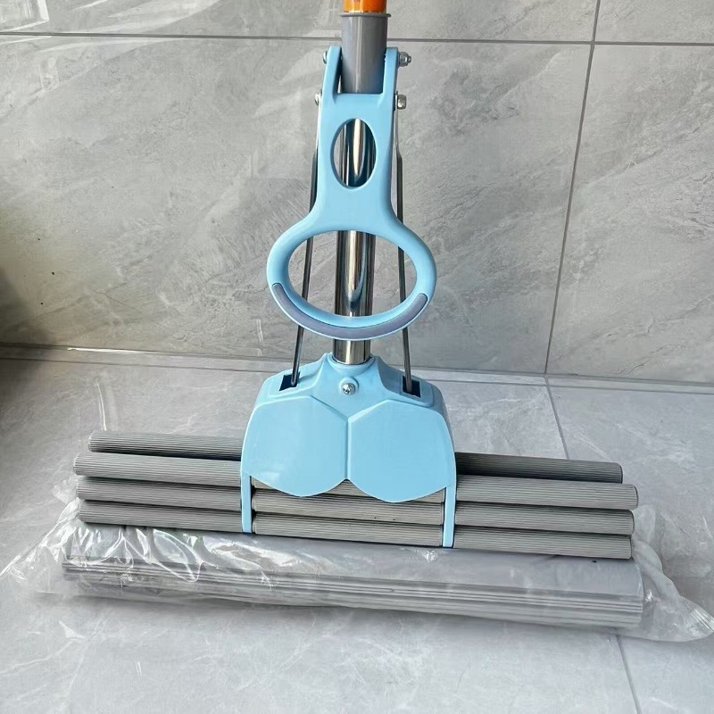 厂家金刚胶棉拖把新款海绵拖把懒人一拖净免手洗滚轮胶棉挤水拖