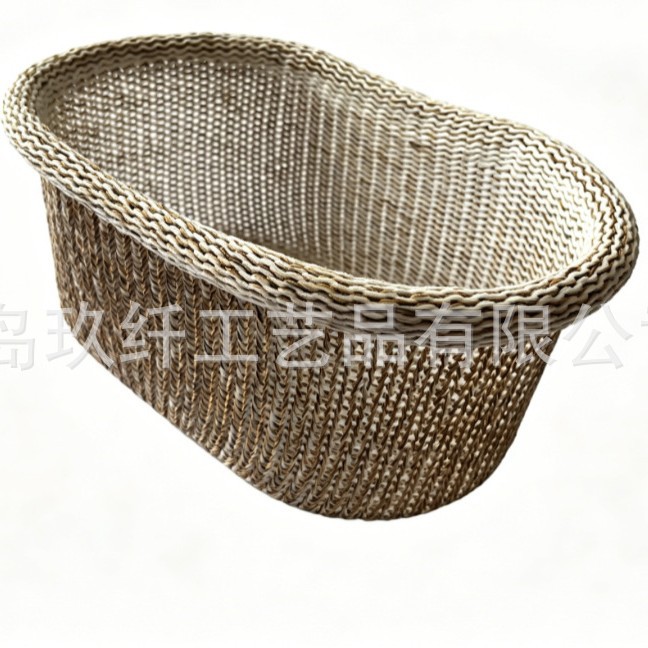 何马单 涤棉机织收纳筐 化妆品文具收纳篮