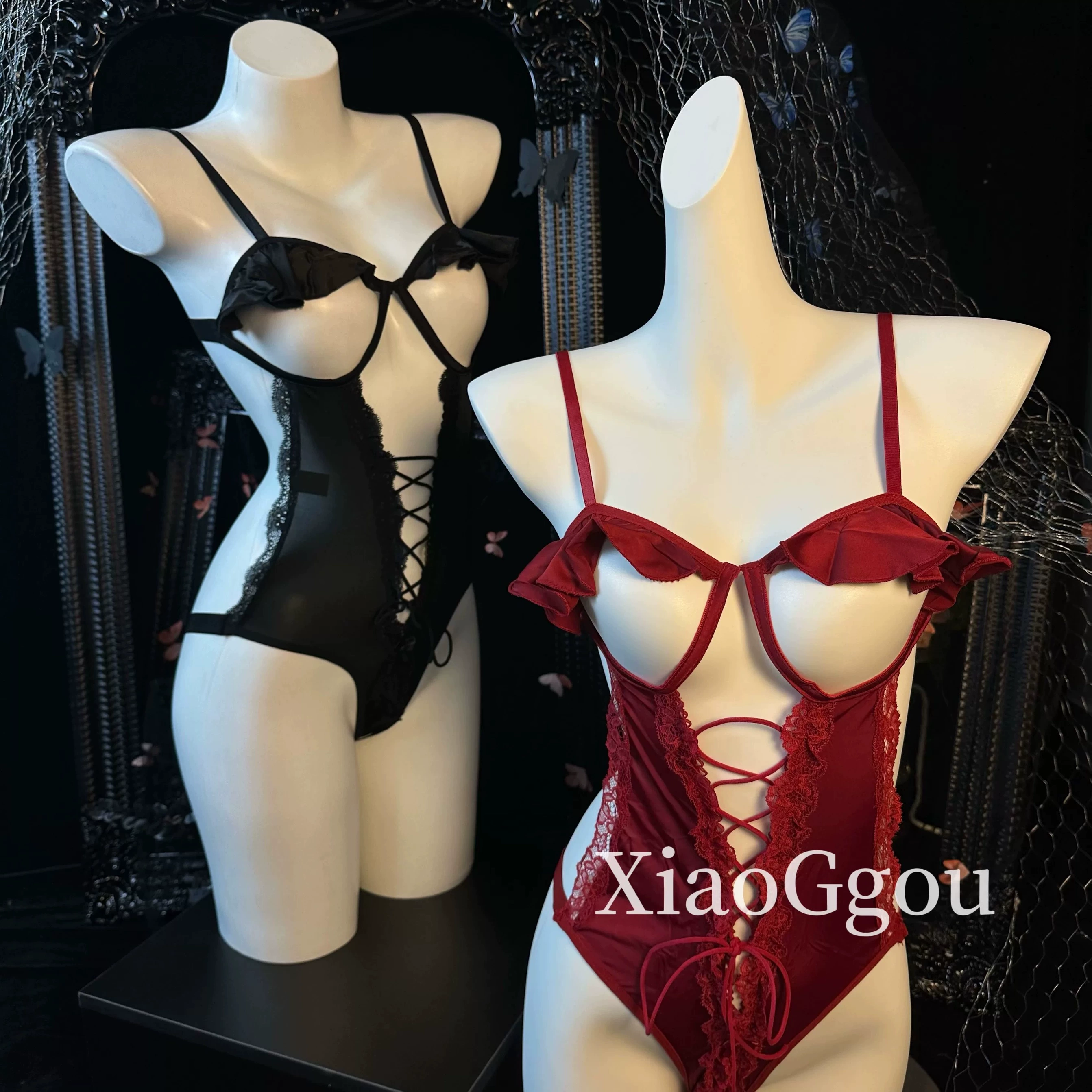 Hokushima SNOWIRIS Секс‑сланд Sling Lace Bodysuit, свободный прозрачный набор