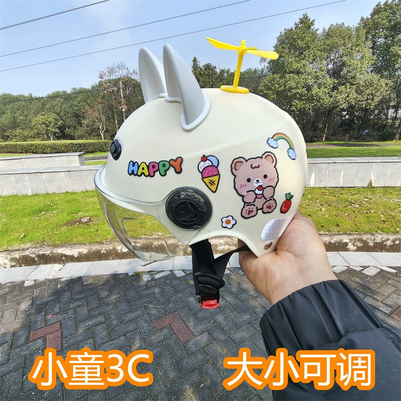 3C сертифицированный новый национальный стандарт детский шлем Летний универсальный для мальчиков и девочек электромобиль аккумулятор автомобильный шлем милый полушлем
