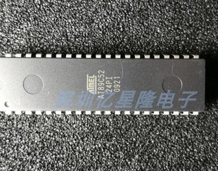 10 Chips AT89C52-24PC/24PI - Microcontrolador Atmel DIP-40, Nuevo, Para Electrónica