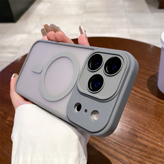 半透磨砂磁吸适用iPhone17手机壳全包镜头膜磁吸充电苹果16保护套