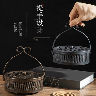 Mosquito Incense Rack Creative Iron Sandalwood Rack Incense Incense Mosquito Coil Tray Holder Mosquito Incense Stove Ring Incense Bracket to Connect Ash Tray
