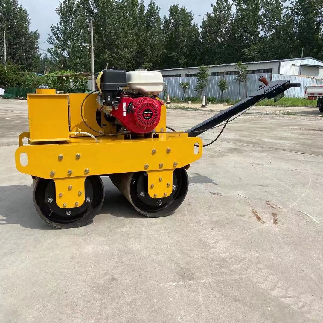 小型手扶式双钢轮振动压路机小型双钢轮压路机浙江沟槽压实机配件