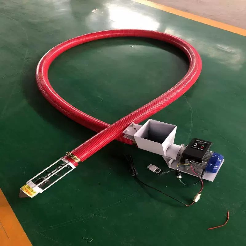 塑料颗粒提升机 软管绞龙输送机 牛筋管吸粮机厂家 散粮装车机