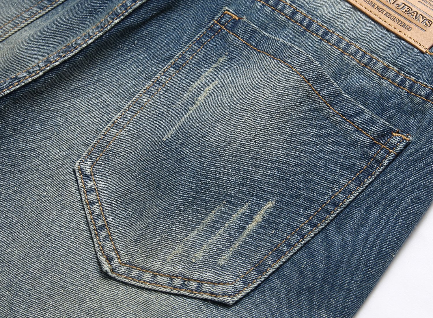 Men's Clothing Ripped Denim Shorts New Style Distressed Patches Capri Pants Supply_mkmklike.com