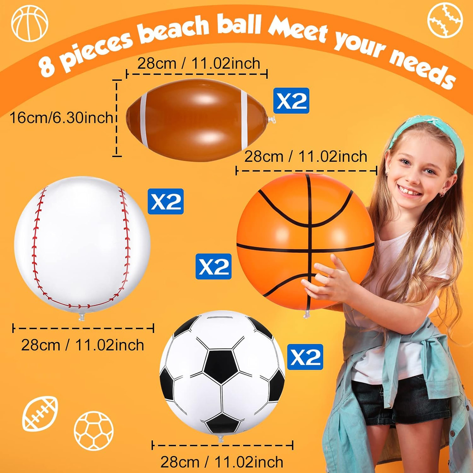 Baseball inflatable football PVC