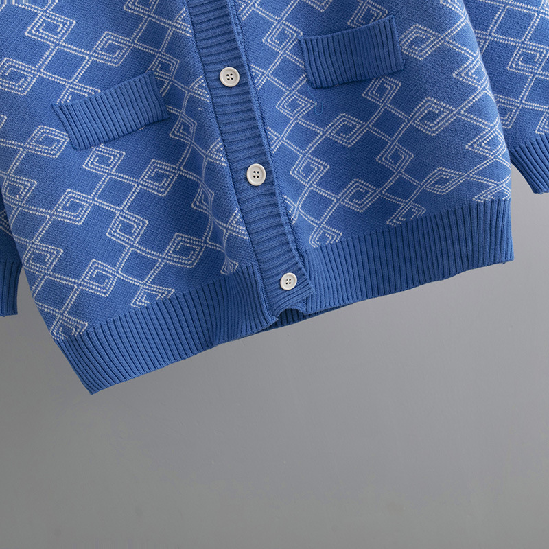 Roupas femininas plus size roupas femininas outono e inverno jacquard contraste cor solto suéter longo casaco cardigan_voghion.com