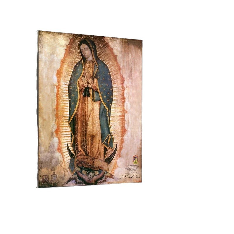 Lady Guadalupe Pintura al óleo lienzo mural póster mural arte dormitorio sala de estar decoración moderna