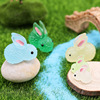 Cute cartoon jewelry, rabbit, plant lamp, resin with accessories, micro landscape, cute animals