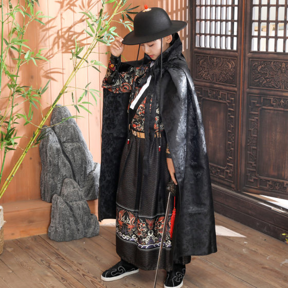 Boy's Hanfu super handsome children's flying fish clothes Jinyi Wei martial arts ancient style domineering guard four famous shops python robe dragon pattern