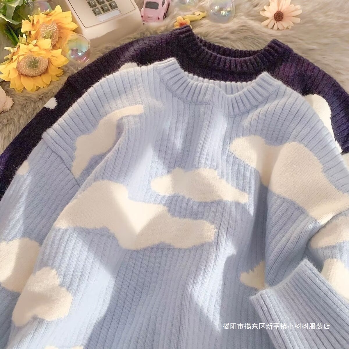 Japanese-Style Design Niche Lazy Cloud Sweater for Men and Women Autumn and Winter Couple Loose Versatile Knitwear Men