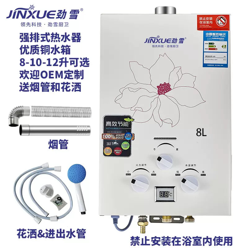 广东燃气热水器厂家强排式热水器批发液化气天然气热水机家用